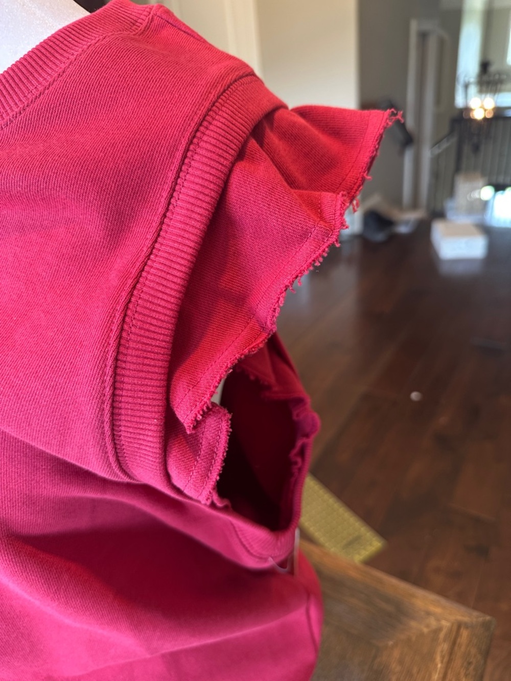 FP Movement by Free People Raspberry Knit Ruffle-Trim Tank - Picture 7 of 7